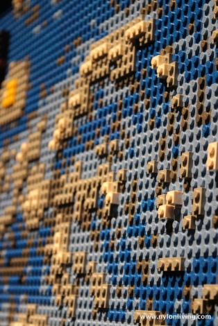 detail from Starry Night Lego replica