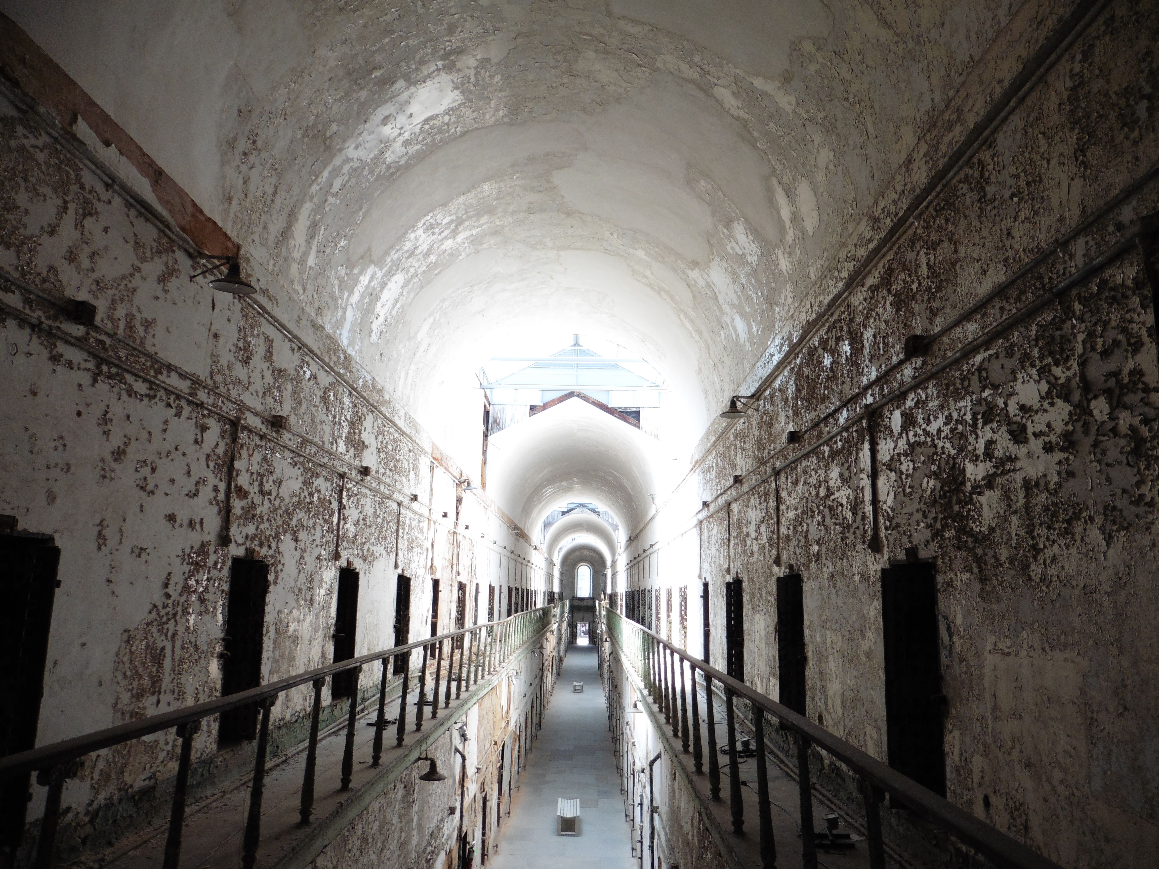 a cell block at eastern penitentiary